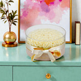 Floragram 100 cream preserved roses box side view — luxury preserved roses Canada