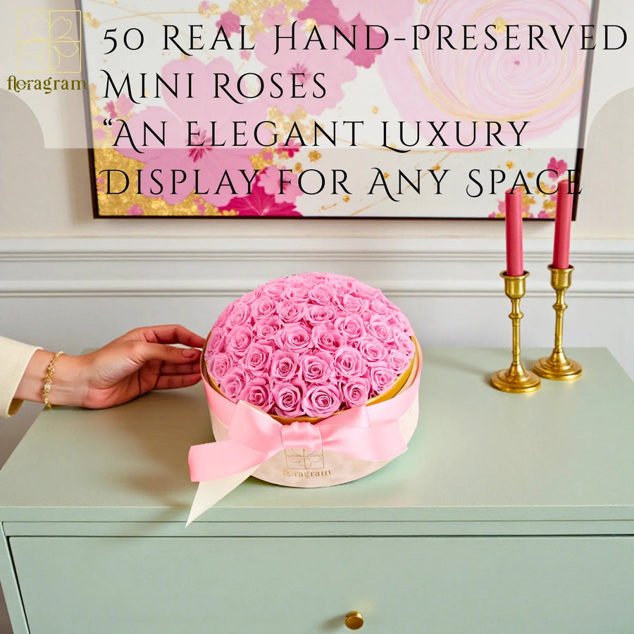 Floragram pink luxury rose box — preserved roses gift Canada